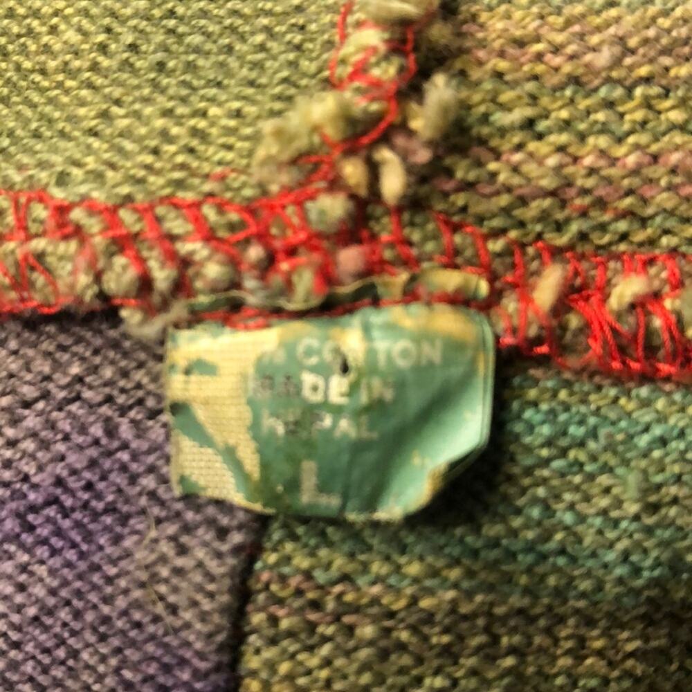 Vintage L Boho Style Patchwork Style Sweatshirt - image 6